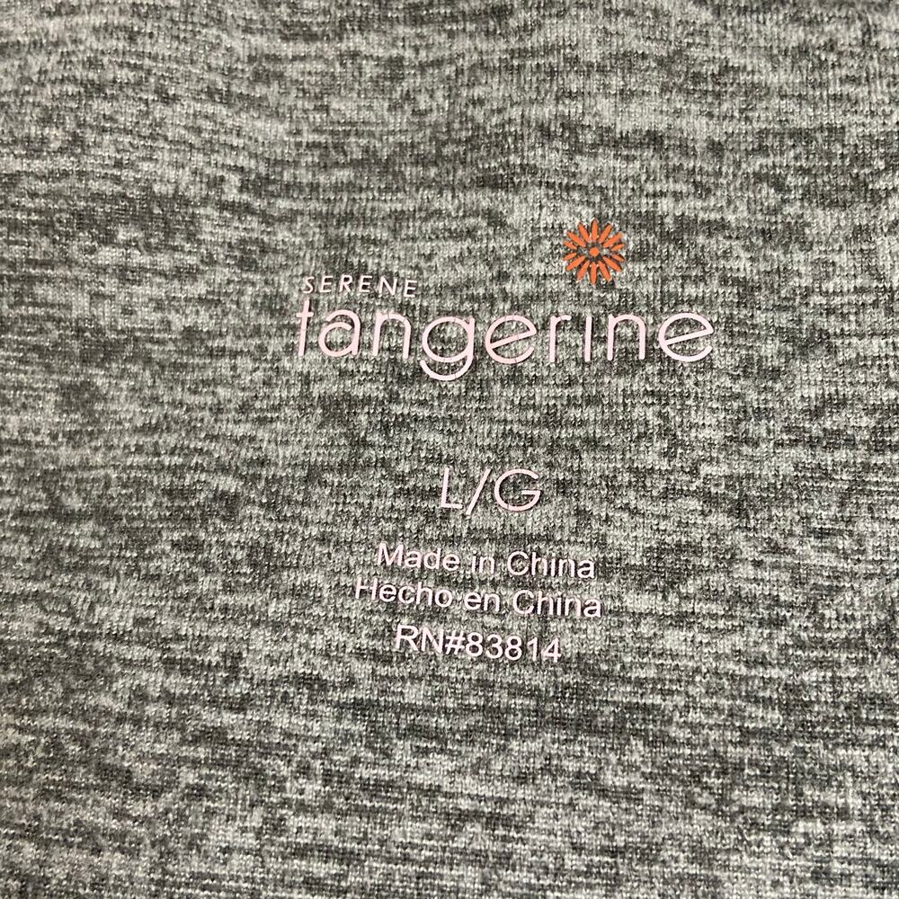 Tangerine Women's Gray Pink Athleisure Yoga Activewear Ankle Leggings Size Large - Picture 5 of 10